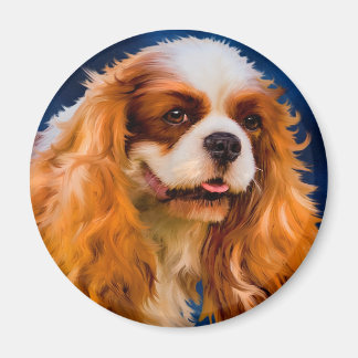 Aimant Cavalier King Charles Spaniel Chien Art - Chelsea