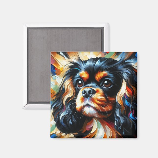 Aimant Cavalier King Charles Spaniel Dog Acrylic Print (Recto/Verso)