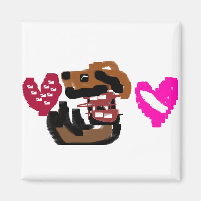Aimant Cavalier King Charles trop mignon (Devant)