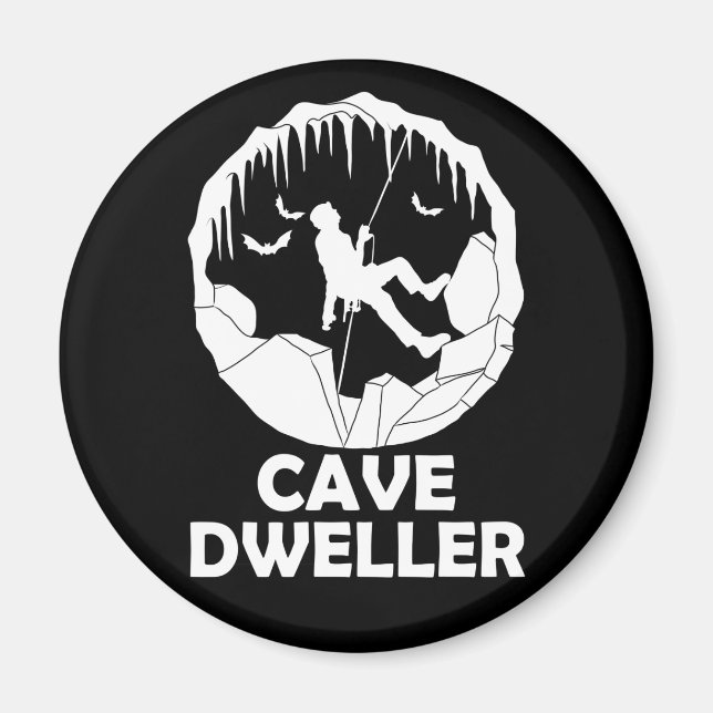 Aimant Cave Dweller - Funny Caver Spelunking Speleology (Devant)