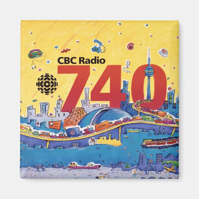 Aimant  CBC Radio 740 - Habillage promotionnel (1980) (Devant)