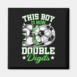 Aimant Ce garçon maintenant 10 Double chiffres Football 1