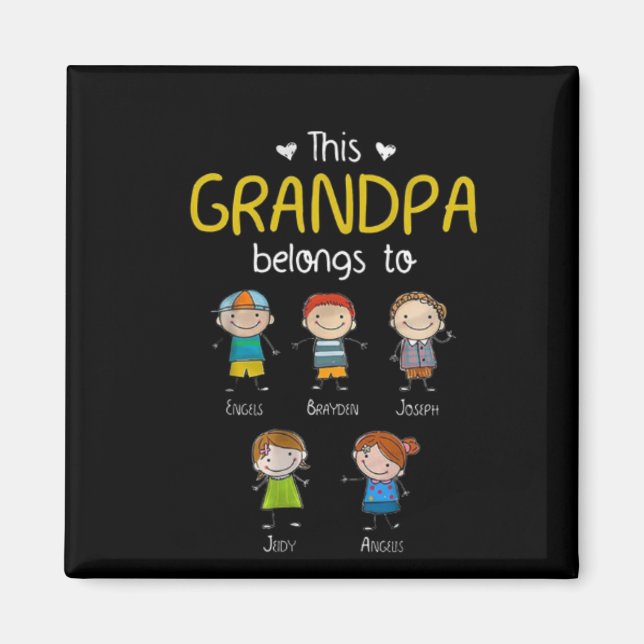 Aimant Ce Grand-Père Appartient À Une Mignonne Famille Pe (Devant)