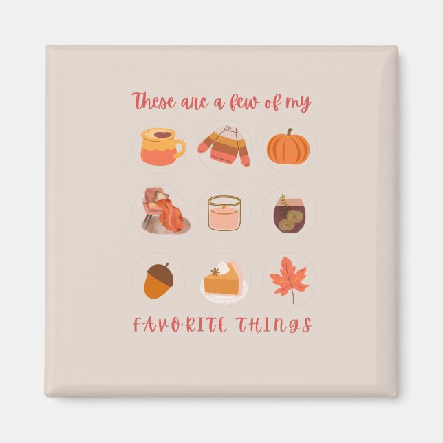 Aimant Ce Ne Sont Que Quelques-Uns De Mes Choses Préférée (Devant)