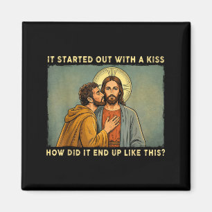 Aimant Ce n'était qu'un baiser jesus & judas meme drô