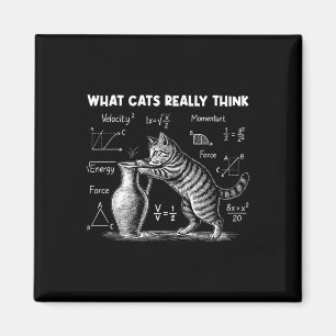 Aimant Ce que les chats pensent vraiment Drôle de physiqu