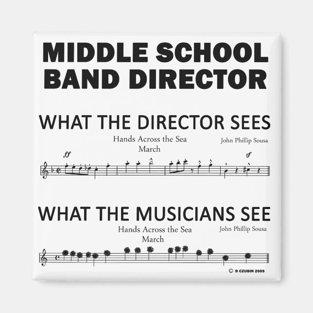 Aimant Ce que voit la bande du collège (Devant)