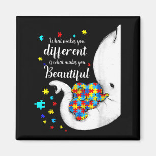 Aimant Ce qui rend différent Beau Eléphant Autisme