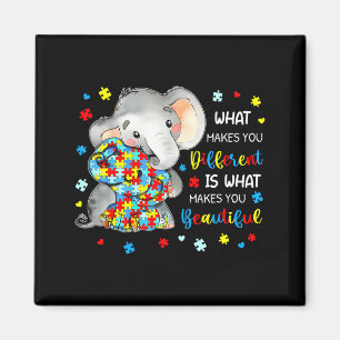 Aimant Ce qui vous rend différent Bel Éléphant Autisme