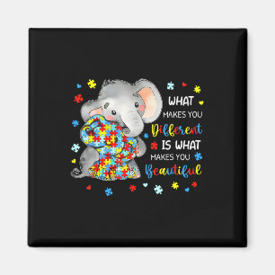 Aimant Ce qui vous rend différents beaux éléphants Autism