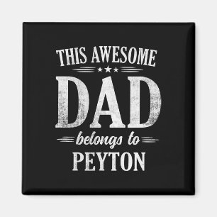 Aimant Ce Super Papa Appartient À Peyton Fête Des Pères B