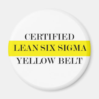 Aimant Ceinture jaune certifiée Lean Six Sigma