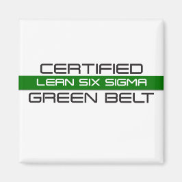 Aimant Ceinture verte certifiée Lean Six Sigma