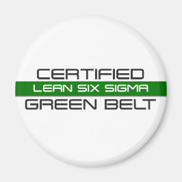 Aimant Ceinture verte certifiée Lean Six Sigma