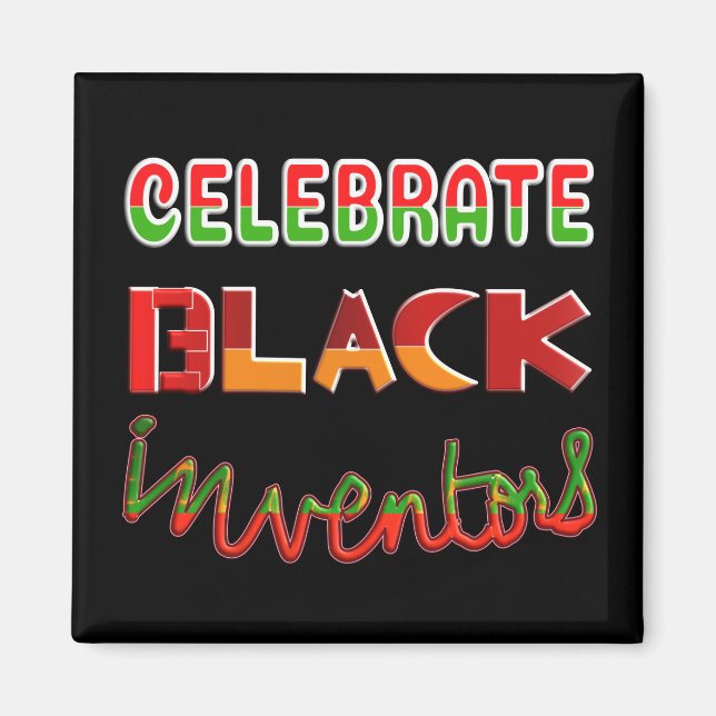 AIMANT CELEBRATE BLACK INVENTORS (Devant)