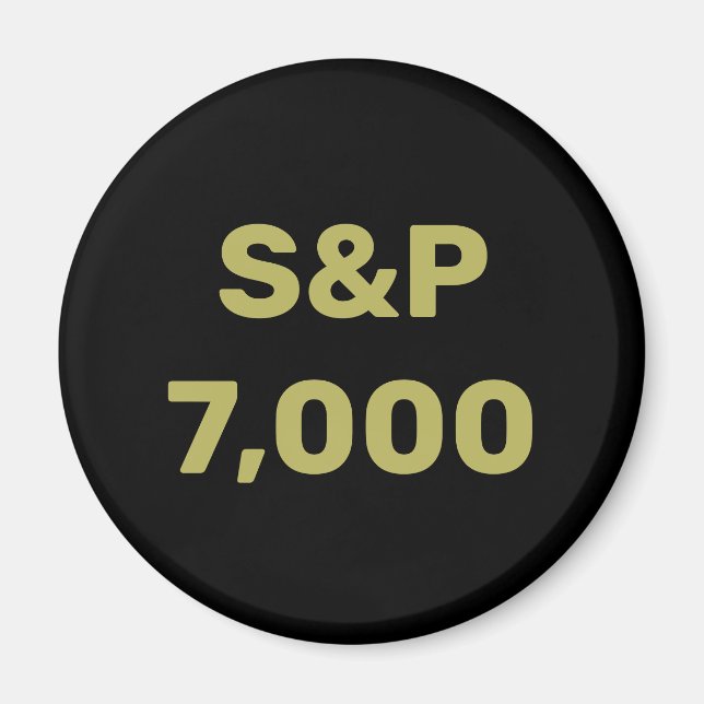 Aimant Célébration de l'indice de Stock de niveau S&P 7 0 (Devant)