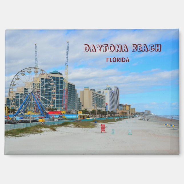 Aimant Célèbre Daytona Beach Floride (Recto)