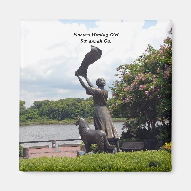 Aimant Célèbre Fille d'Agitation de Savannah Ga. (Devant)