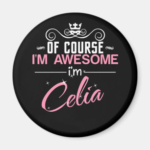 Aimant Celia Bien sûr que je suis génial Je suis Celia