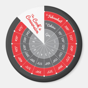 Aimant Celsius à la table de conversion de cuisine de