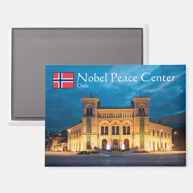 Aimant Centre Nobel pour la paix (Recto/Verso)