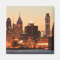 Centre-ville de Philadelphie, Pennsylvanie au couc