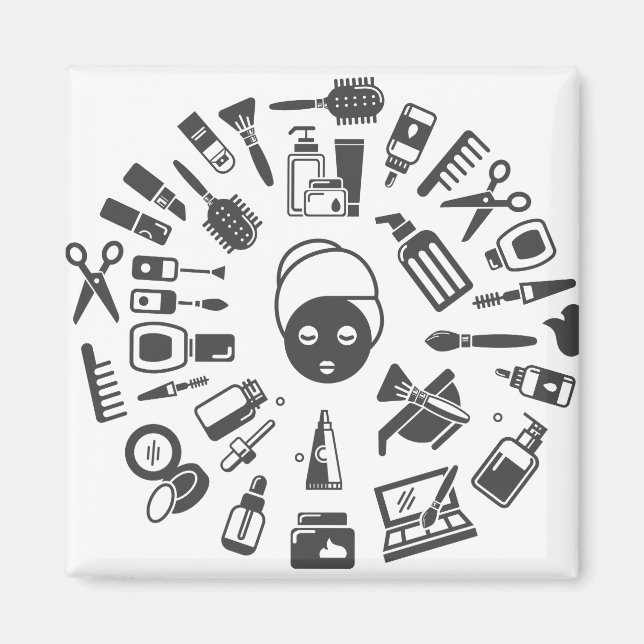 Aimant Cercle de produits de soins (Devant)