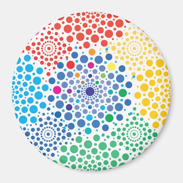 Aimant Cercles Mandala 3 (Devant)