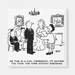 Aimant Cérémonie de mariage civil à l'état civil