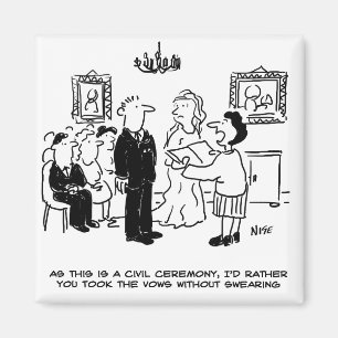 Aimant Cérémonie de mariage civil à l'état civil