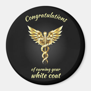 Aimant Cérémonie du manteau blanc Gold Médicale