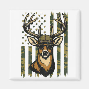 Aimant Cerf à queue blanche jeunesse garçon chasse camouf