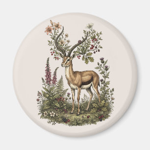 Aimant Cerf aux fleurs sauvages 
