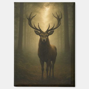 Aimant Cerf de la Forêt Enchantée – Art Ethéré de la Faun