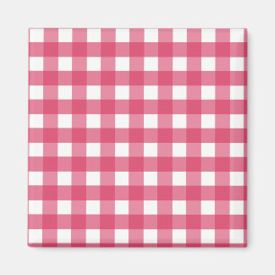 Aimant Cerise en vichy