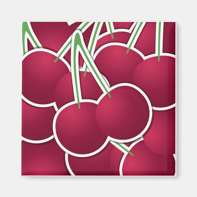 Aimant Cerise funky (Devant)
