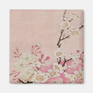 Aimant Cerise vintage Fleur-Japonaise