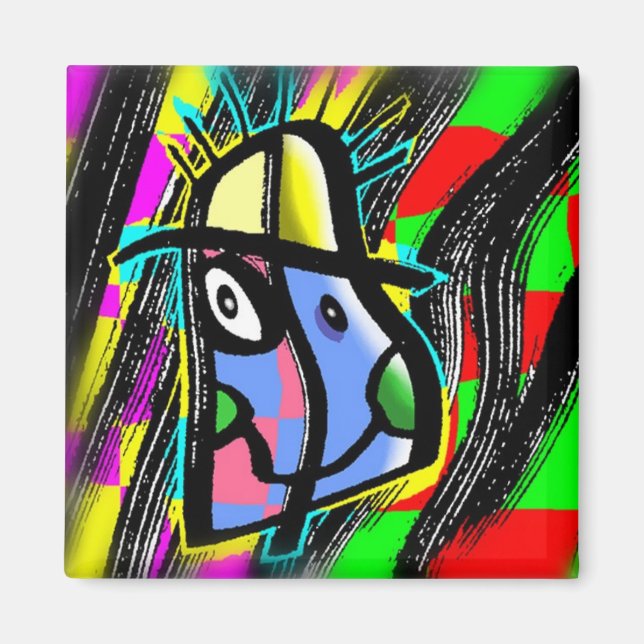 Aimant cerveau dispersé ensoleillé (Devant)