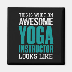 Aimant C'est à quoi ressemble un professeur de yoga génia