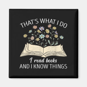Aimant C'est ce que je fais je lis des livres et je conna