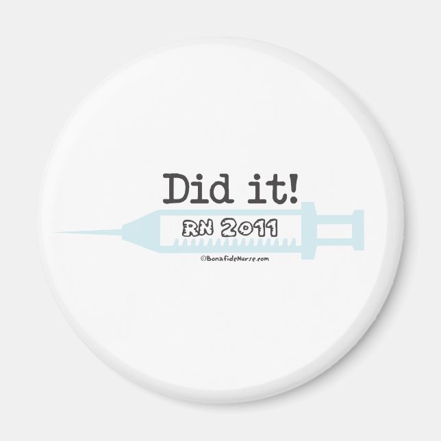 Aimant C'est fait ! RN 2012 Infirmière (Devant)