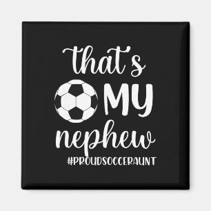 Aimant C'est fièrement ma tante de football de mon neveu