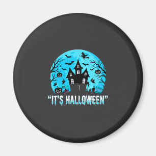 Aimant C'est Halloween Maison Hantée Conception Chauve-so