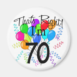 Aimant C'est juste que j'ai 70 ans - anniversaire