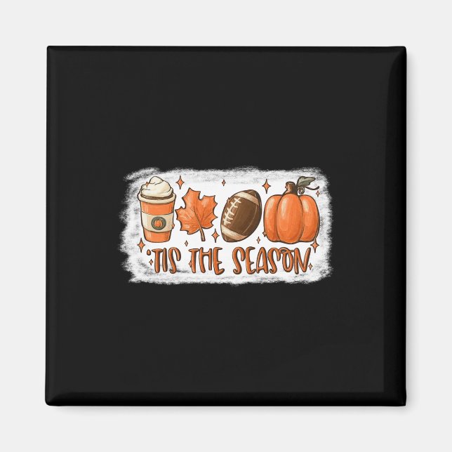 Aimant C'Est La Saison Football Football Chute Thanksgivi (Devant)