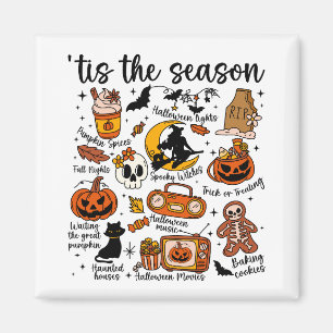 Aimant 'C'est la saison Halloween Doodles
