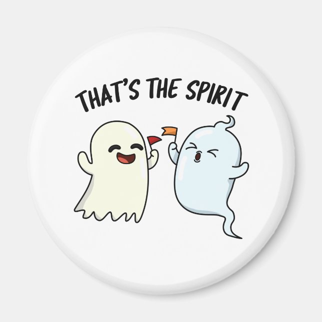 Aimant C'est l'esprit drôle Halloween jeu de fantômes (Devant)