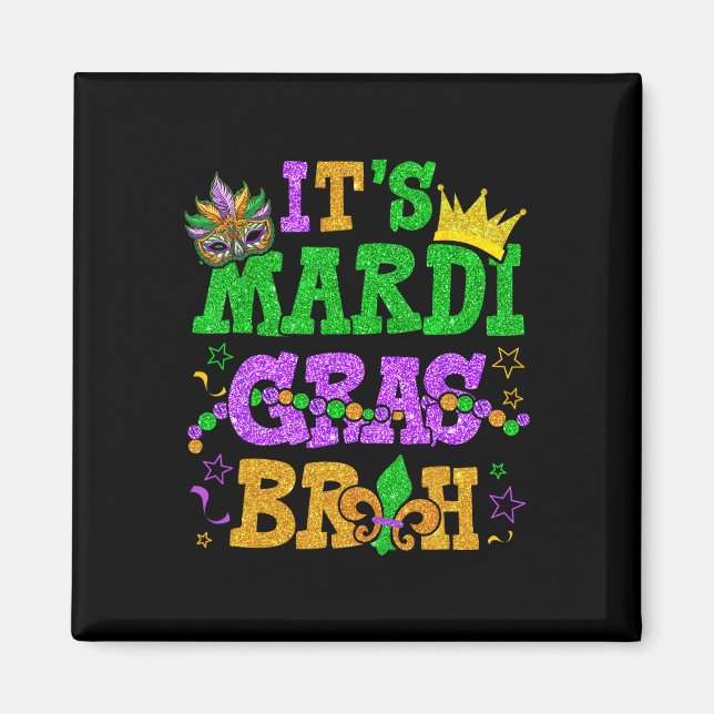 Aimant C'est Mardi Gras Bruh Funny Mardi Gras Ados Garçon (Devant)