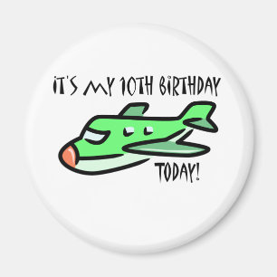 Aimant C'est mon 10e anniversaire aujourd'hui