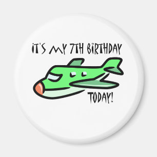 Aimant C'est mon 7e anniversaire aujourd'hui